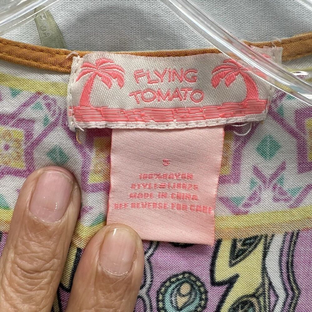 Flying Tomato Floral Kimono Duster Women's Size Small Bohemian Festival - Picture 4 of 9